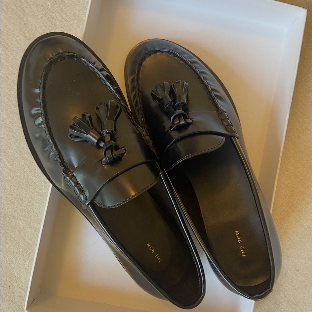 The Row Black Tassel Loafers - Picture 4 of 5